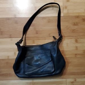 Fossil Black Soft Leather Hobo Shoulder Bag